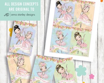 Ballet for Love | Valentine&#39;s Day Printable | Valentine | Ballet | PrintableValentine | Dance | Girly | Girls | Galentine&#39;s Day | Flowers |