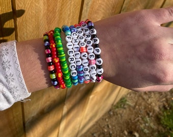 Handmade Colorful Beaded Bracelets