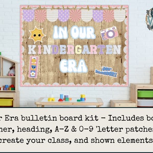In Our Era Classroom Bulletin Board Kit | Customize To Your Class | Door Decoration | Back to School | Bulletin Board Idea | Pastel | Retro