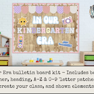 In Our Era Classroom Bulletin Board Kit | Customize To Your Class | Door Decoration | Back to School | Bulletin Board Idea | Pastel | Retro