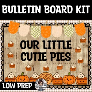 Preschool & Kindergarten Thanksgiving Classroom Bulletin Board Kit | Editable Fall Decor (Digital Download)