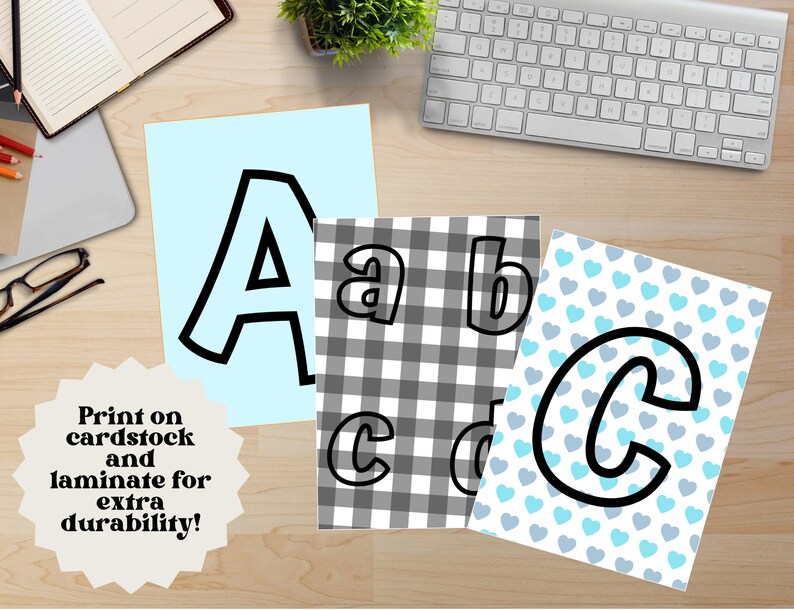 Printable Bulletin Board Letter Set / Numbers / Punctuation / - Etsy
