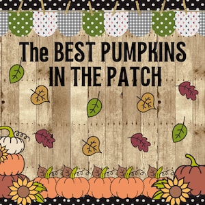 Die Besten Kürbisse Im Patch Bulletin Board Kit | Herbst Dekorationen | Erntedank | Halloween | Klassenzimmer Dekor | Boho