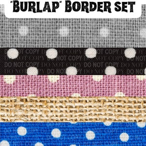 Burlap Bulletin Board Border Set | Digital Download | Printable Borders | Back to School | Classroom Borders | Bulletin Board Kit