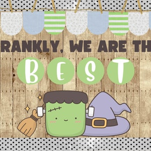Frankly, We Are the Best Pastel Halloween Bulletin Board Kit | Classroom Decorations | Boho | Fall Bulletin Board | Halloween Decorations