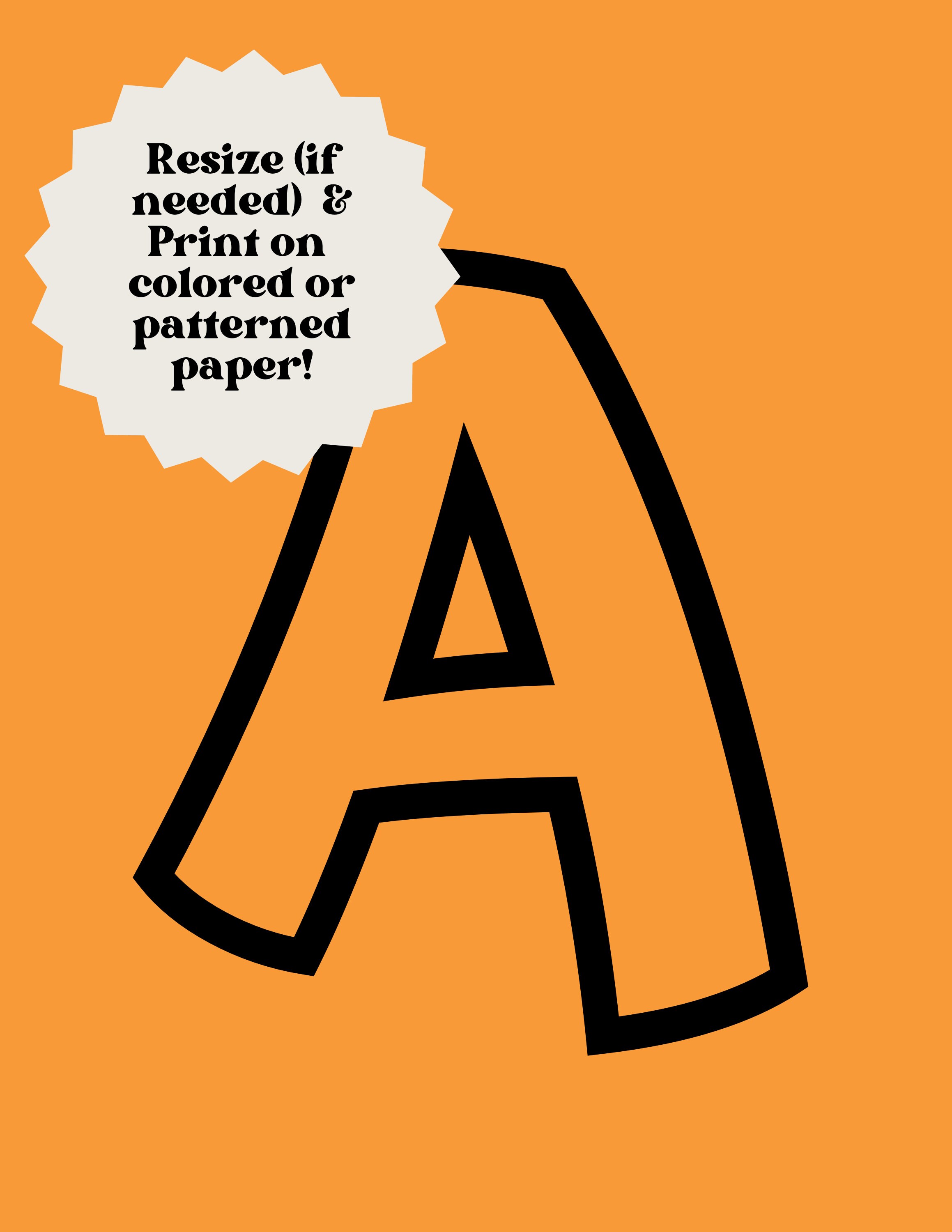 Printable Bulletin Board Letter Set / Numbers / Punctuation / Etsy