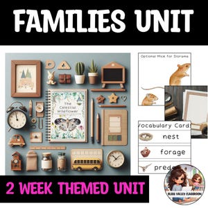 Preschool Themed Families Unit  | Literature, Play-Based, and Nature Homeschool Curriculum | Digital Download