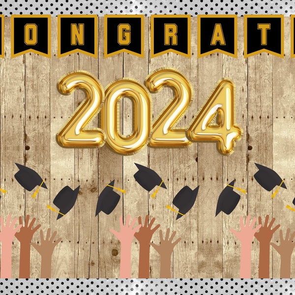 Congratulations 2024 Graduate Printable Classroom Bulletin Board Kit or Door Decoration | Graduation Decorations | Class of 2024 | May