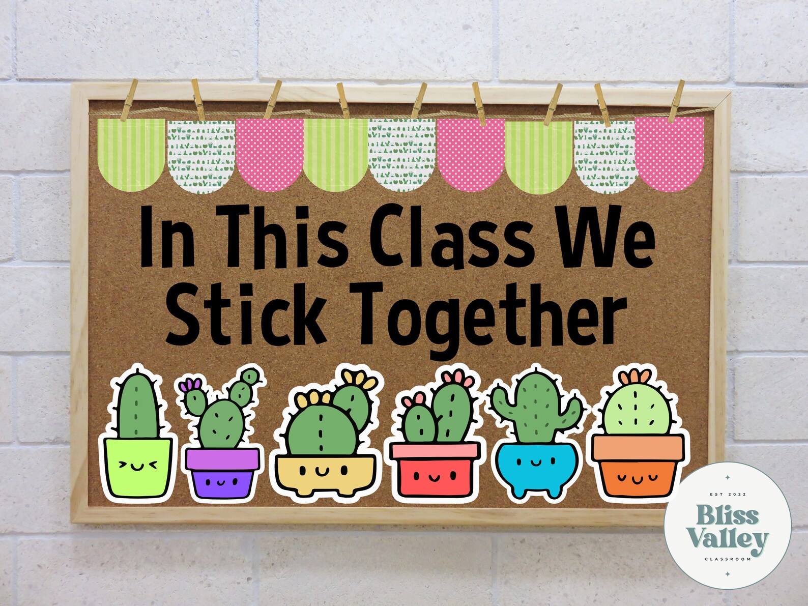 Cactus Classroom Door Decoration: Back to School Bulletin Board Kit ...