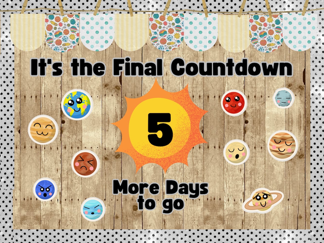 It's the Final Countdown Summer Printable Classroom Bulletin Board Kit ...
