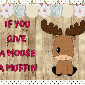 Read Across America Classroom Bulletin Board Kit | Moose | Muffin | Teacher Printable | Instant Download | Reading Class | Library
