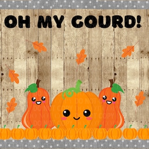 Oh My Gourd! Classroom Bulletin Board | Fall Decorations | Pumpkin Bulletin Board | Thanksgiving | Halloween | Reading | Math