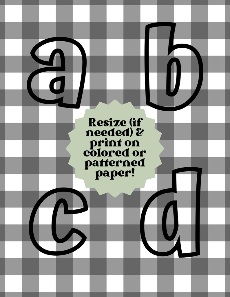 Printable Bulletin Board Letter Set / Numbers / Punctuation / - Etsy