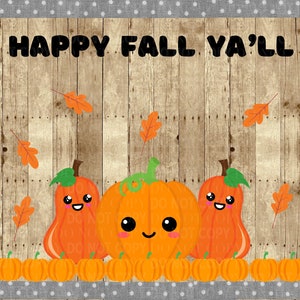 Happy Fall Yall Classroom Bulletin Board Kit | Fall Decorations | Pumpkins | Thanksgiving | Nature