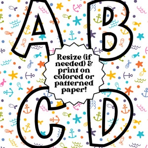 Printable Bulletin Board Letter Set / Numbers / Punctuation / Classroom ...