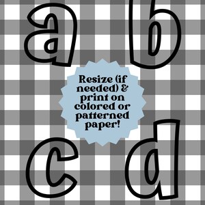 Printable Bulletin Board Letter Set / Numbers / Punctuation / - Etsy