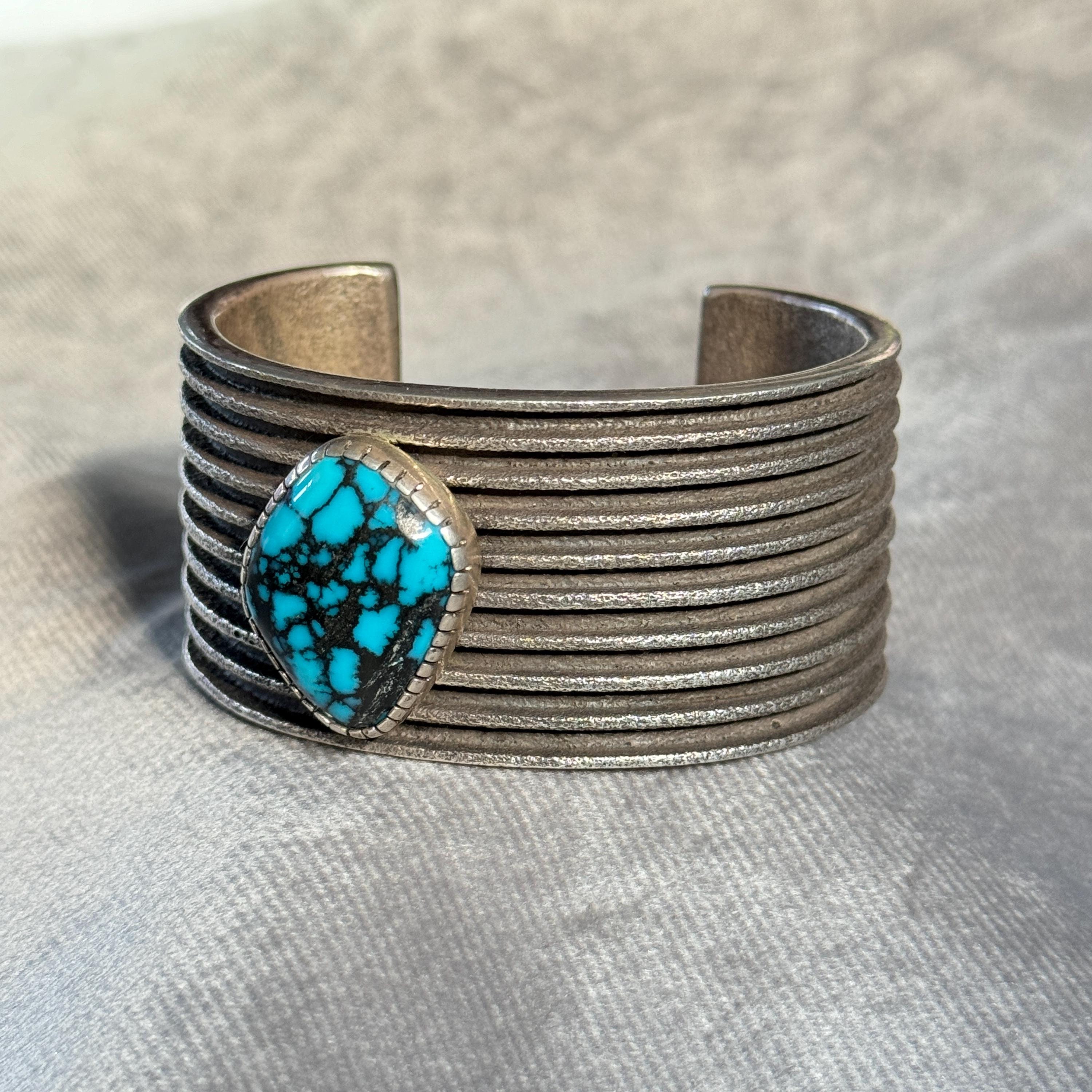 Absolutely Amazing Vintage Navajo 'Duel Yei' Bisbee Turquoise Native American Jewelry Silver Necklace Absolutely Amazing Vintage Navajo 'Duel Yei' Bisbee Turquoise Native American Jewelry Silver Necklace