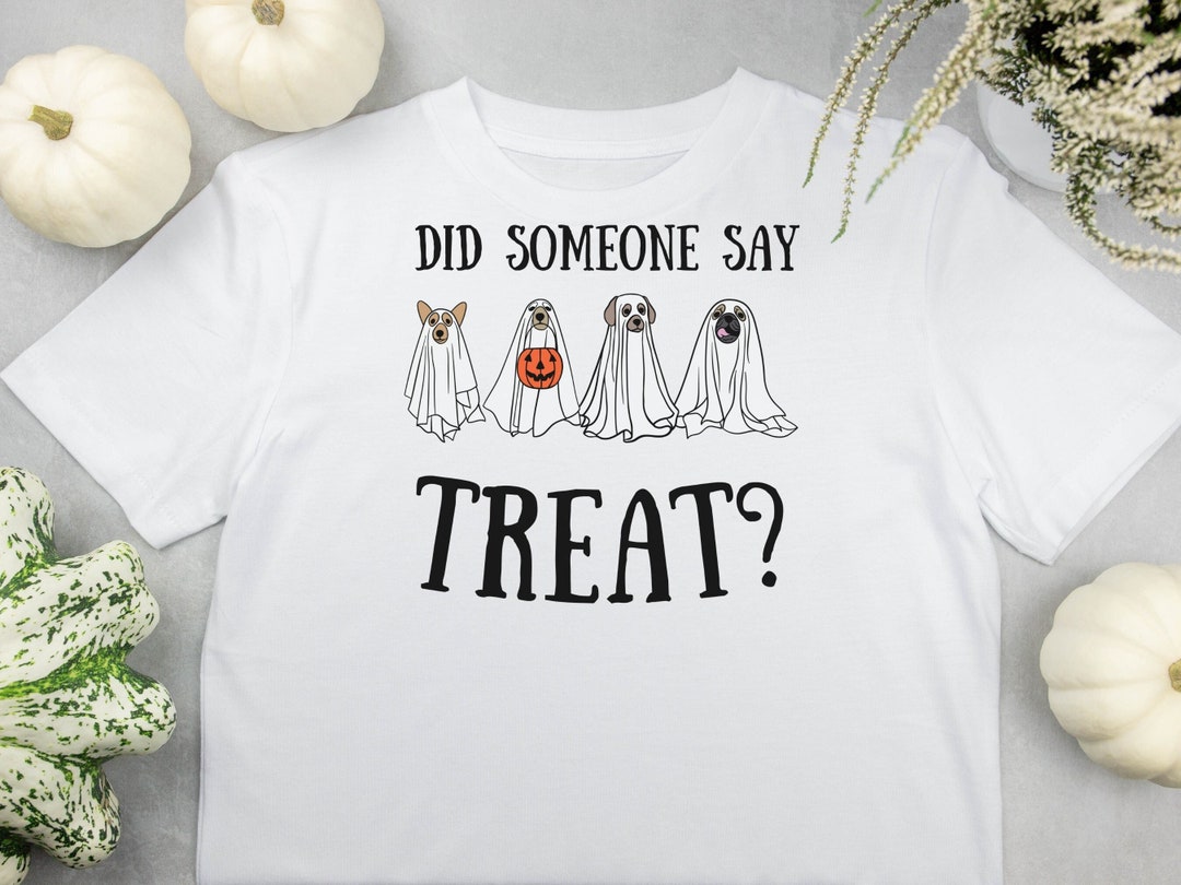 Halloween Dog Ghost Costume Tshirt Spooky Canine Costume Etsy