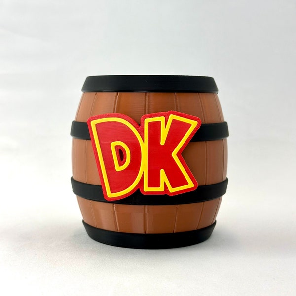 Donkey Kong Barrel - DK - 3D Printed - Donkey Kong Country - Switch - Game Room Display