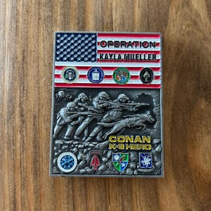 Moneda conmemorativa RARA de la Operación Kayla Mueller / Oficina Militar de la Casa Blanca / Comando Conjunto de Operaciones Especiales / Departamento de Estado