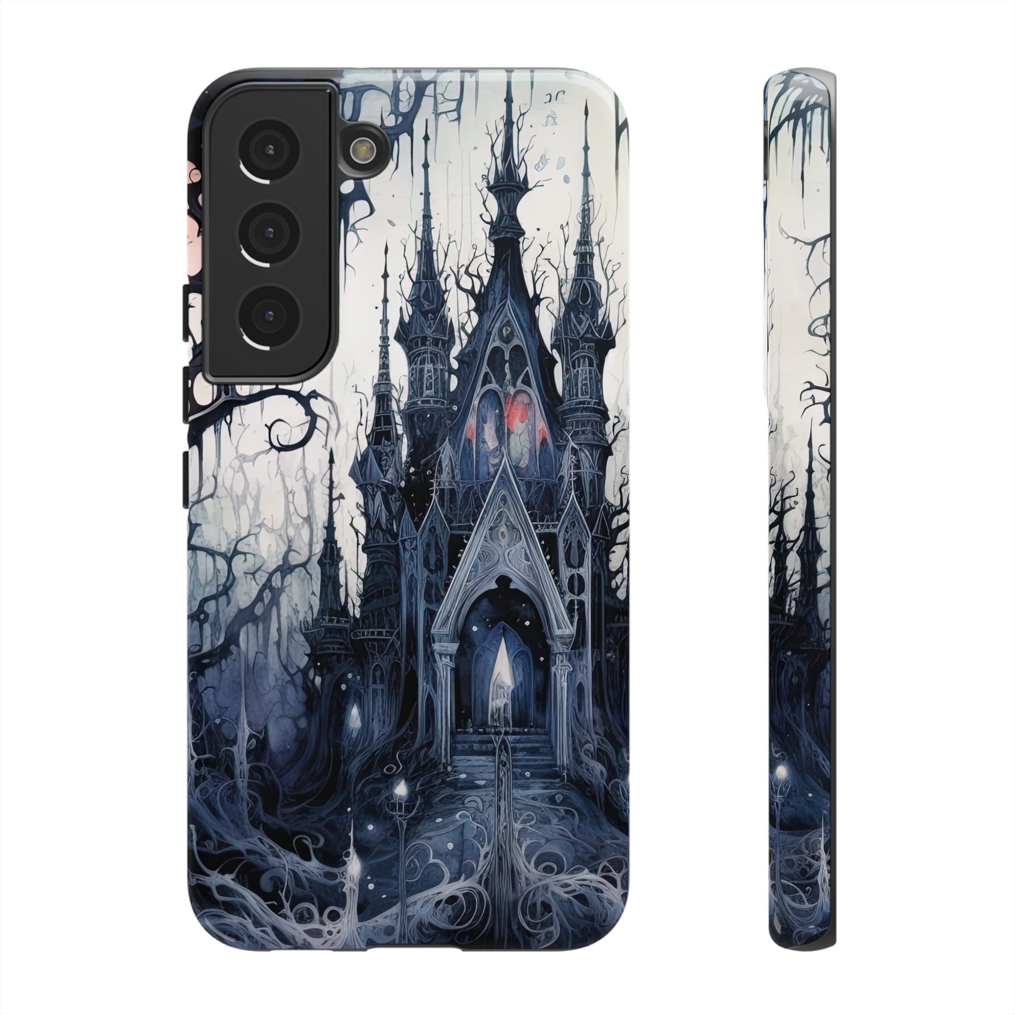 Eerie Dark Gothic Castle, Mystical Dark Woods Goth Castle, Samsung