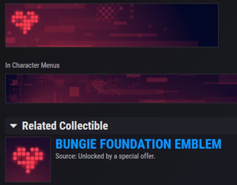 Destiny 2 Bungie Foundation Emblem. Etsy
