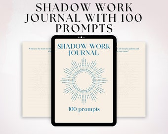 Printable Shadow Work Journal, Self-Reflection Prompts Digital Download, Self Care and Mindfulness Gift