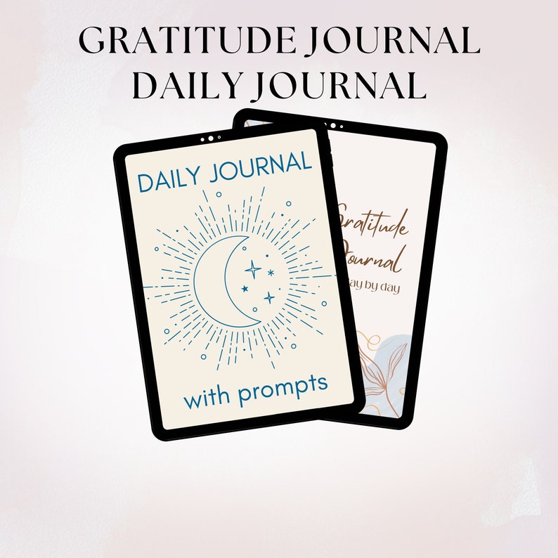 Printable Gratitude Journal and Daily Journal Digital Gratitude Diary ...