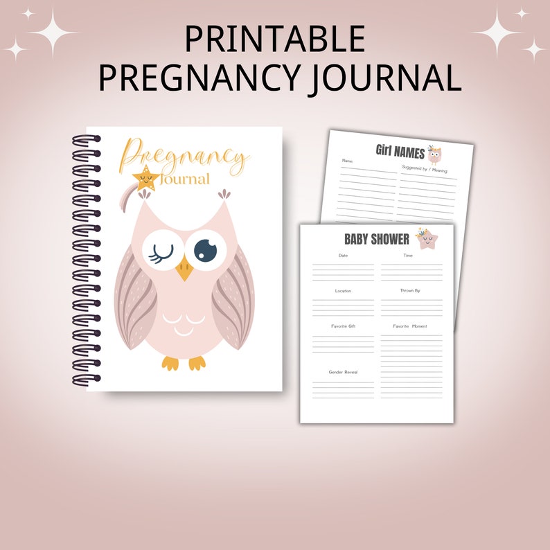 Printable Pregnancy Planner Printable Pregnancy Journal Printable ...