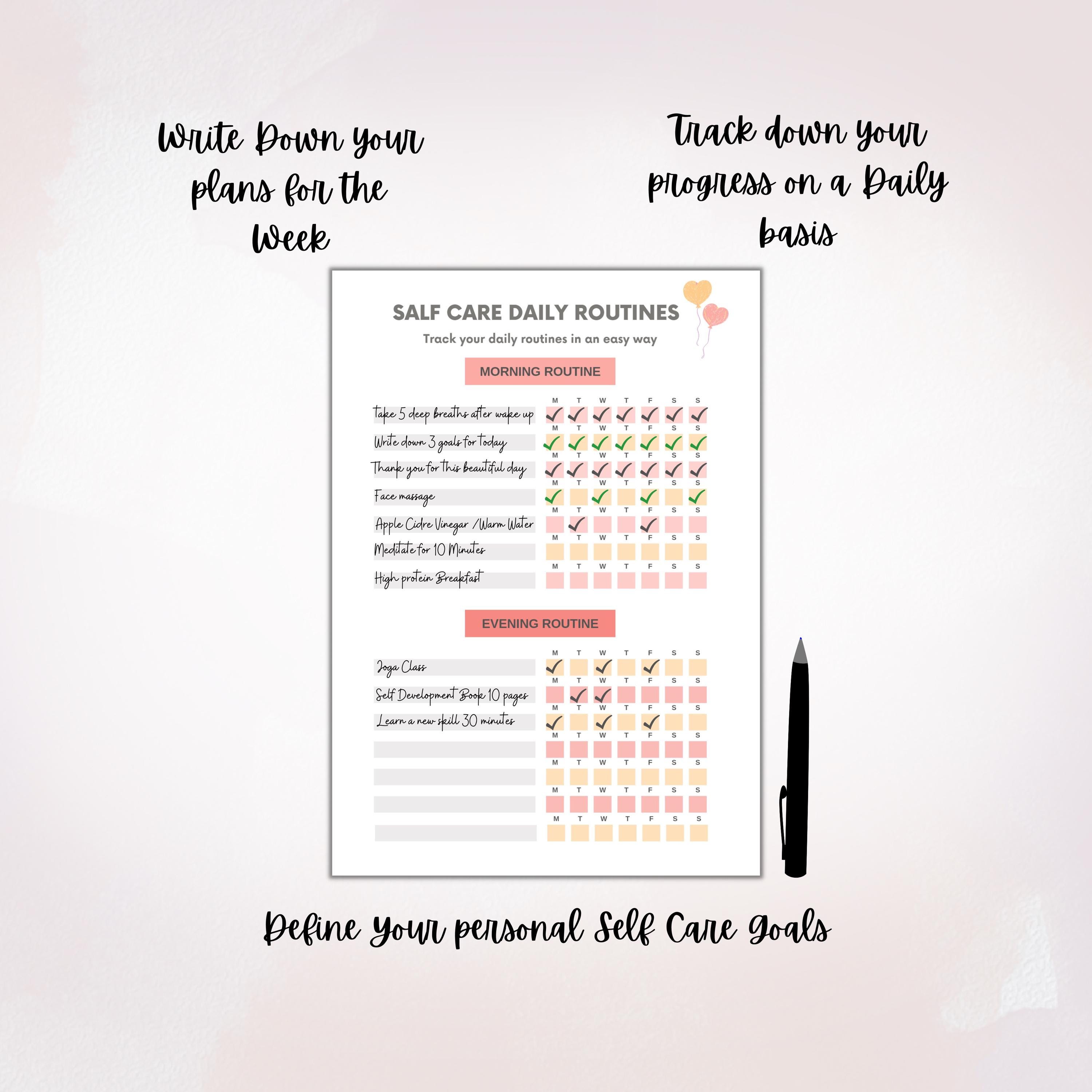 Well Being Checklist.pdf Simple Daily Self-care Checklist Printable, Daily Wellness Tracker ...