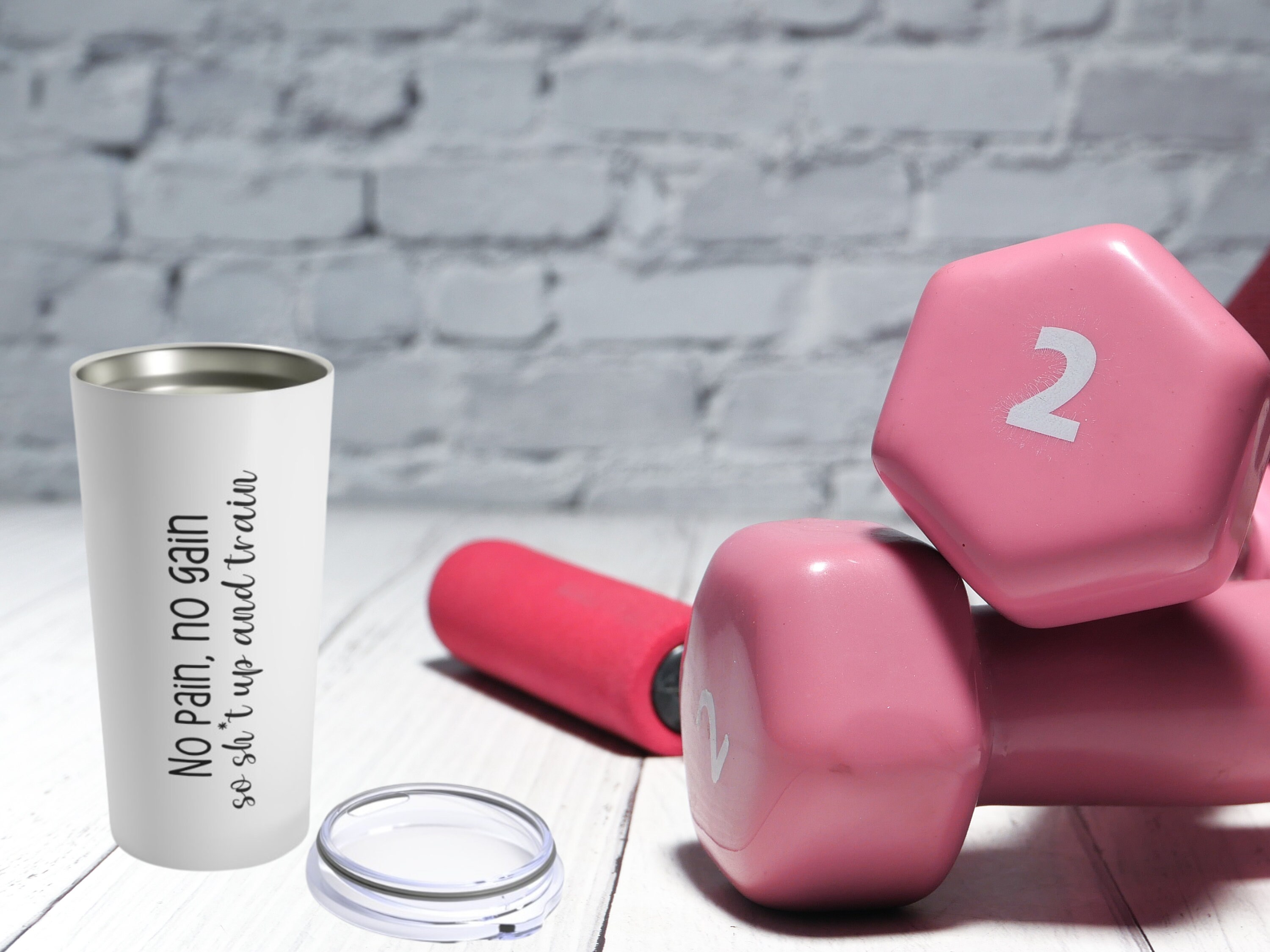 20oz Tumbler Fitness Motivation Gift for Her Tumbler Weight Etsy