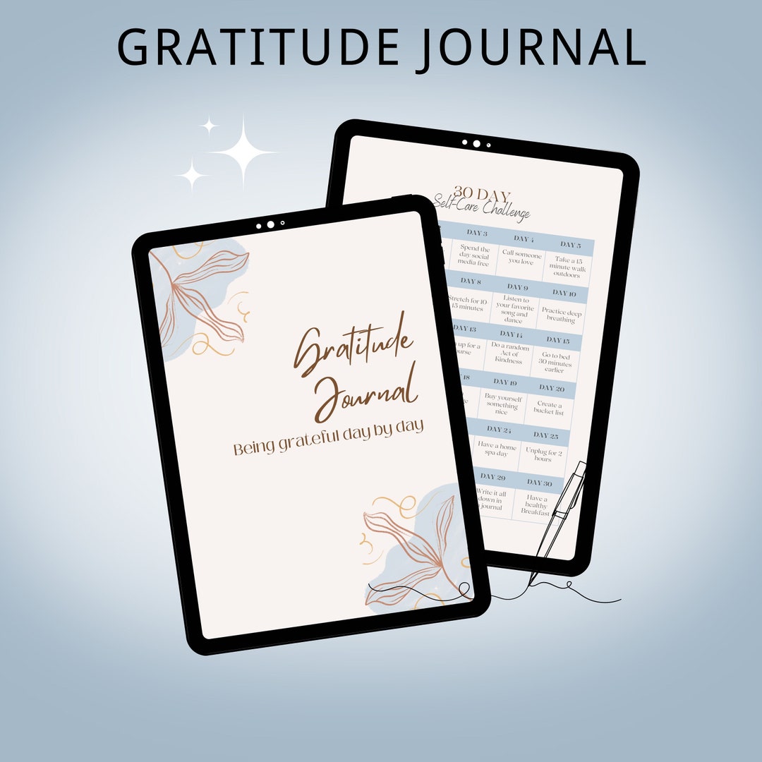 Digital Gratitude Journal Printable Mental Health Journal Digital