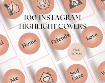 Portadas beige para historias destacadas de Instagram: 100 íconos de moda (descarga digital)