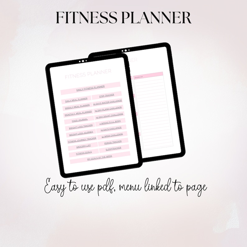 Fitness Planner Goodnotes