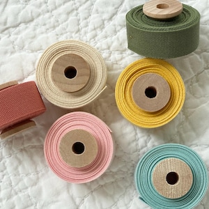 5/8" Tight Weave Italian Cotton Ribbon by Studio Carta - 3 yard spool