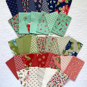 40 prints - 9" x 22" - Fat Eighth Bundle from the Early Bird collection by Bonnie & Camille for Moda