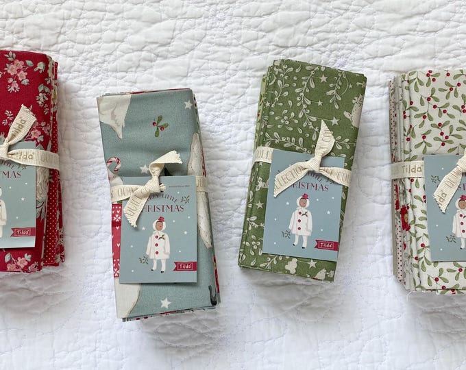 Fat Quarter Bundle From Merry Little Christmas Collection in Red ...