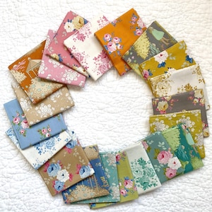20 - 20&quot; x 22&quot; Fat Quarter Cuts / Fat Quarter Bundle / Sunday Brunch / Tilda / Tilda Fabrics