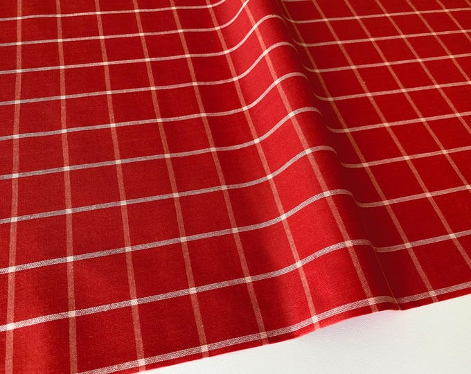 Windowpane in Red / Wovens / Bonnie & Camille / Moda / 1/2 Yard and 1 ...