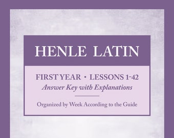 Henle First Year Latin Teacher's Manual and Answer Key (Challenge 1)