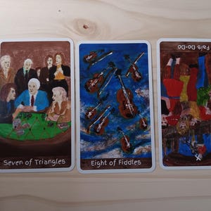 Louisiana Cajun & Creole Tarot - 78 card deck - standard size 2.75 x 4.75in (70x120mm) on premium 330gsm black core cardstock LIMITED PRINT image 10