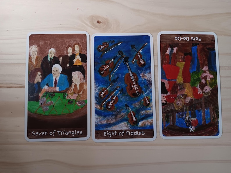 Louisiana Cajun & Creole Tarot - 78 card deck - standard size 2.75 x 4.75in (70x120mm) on premium 330gsm black core cardstock LIMITED PRINT image 10