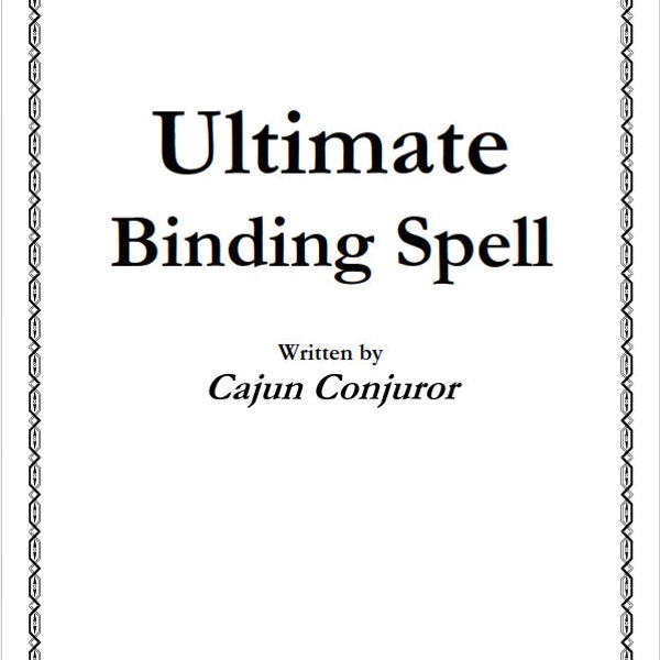 Ultimate Binding Spell (PDF)