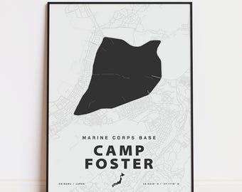 Camp Foster map print