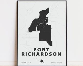 Fort Richardson map print
