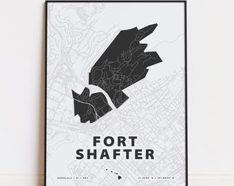 Fort Shafter map print