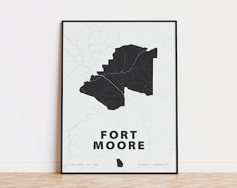 Fort Moore map print | U.S. Army
