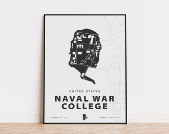 US Naval War College map print