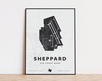 Dover Air Force Base Map Print - Etsy