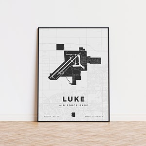 Luke Air Base Kartendruck